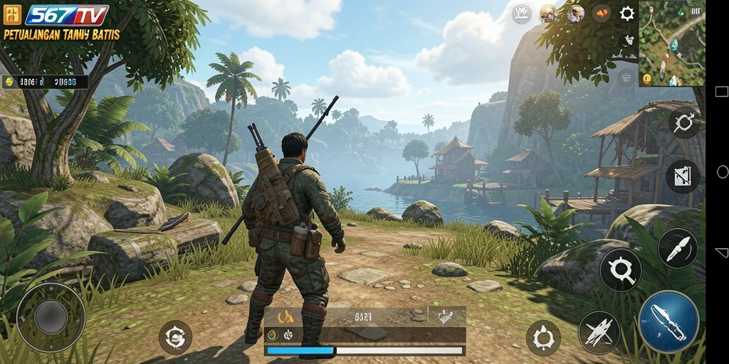 Tampilan gameplay Open World yang mendebarkan dalam 567TV.