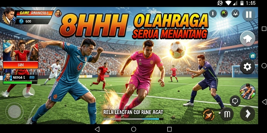 Tampilan seru gameplay olahraga di 8HHH