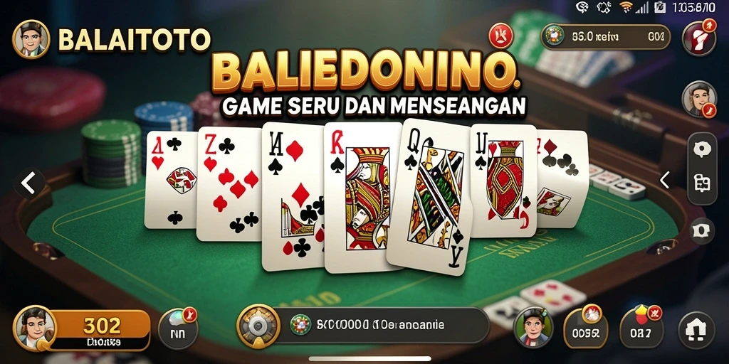 Tampilan gameplay Domino yang menegangkan dan menarik.