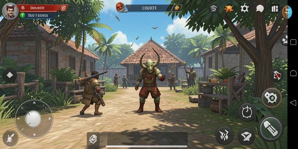 Tangkapan layar gameplay C0077 yang menunjukkan aktivitas simulasi kehidupan.