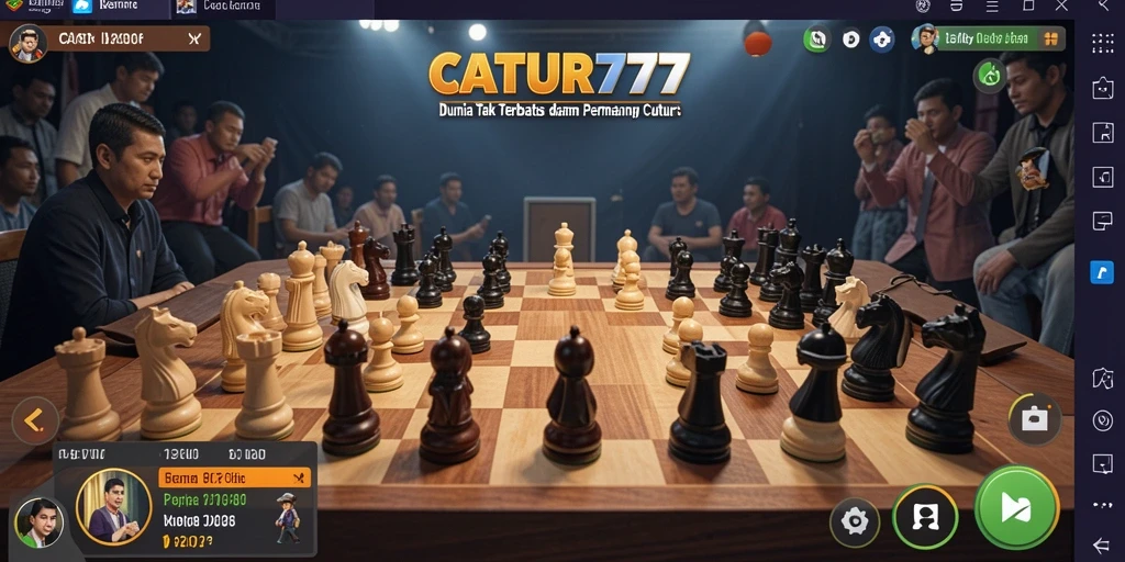 Tampilan menakjubkan dari gameplay Catur dalam dunia Open World.