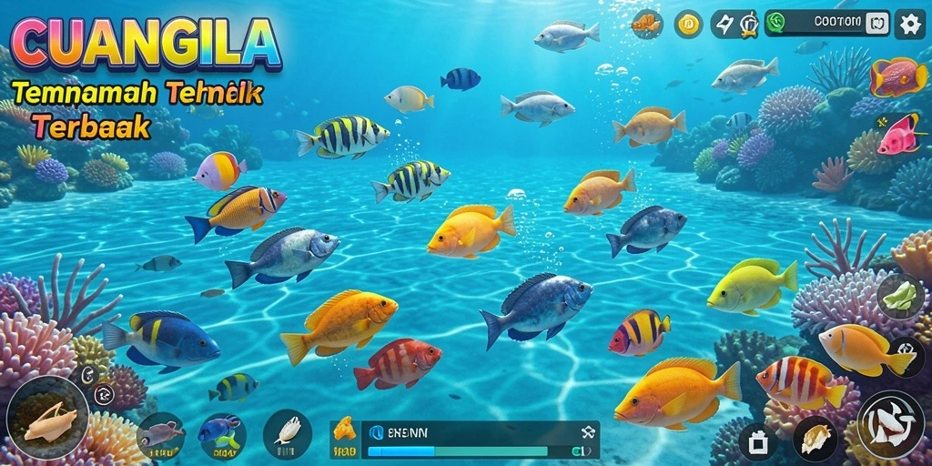 Tampilan menakjubkan dari gameplay Tembak Ikan CUANGILA.
