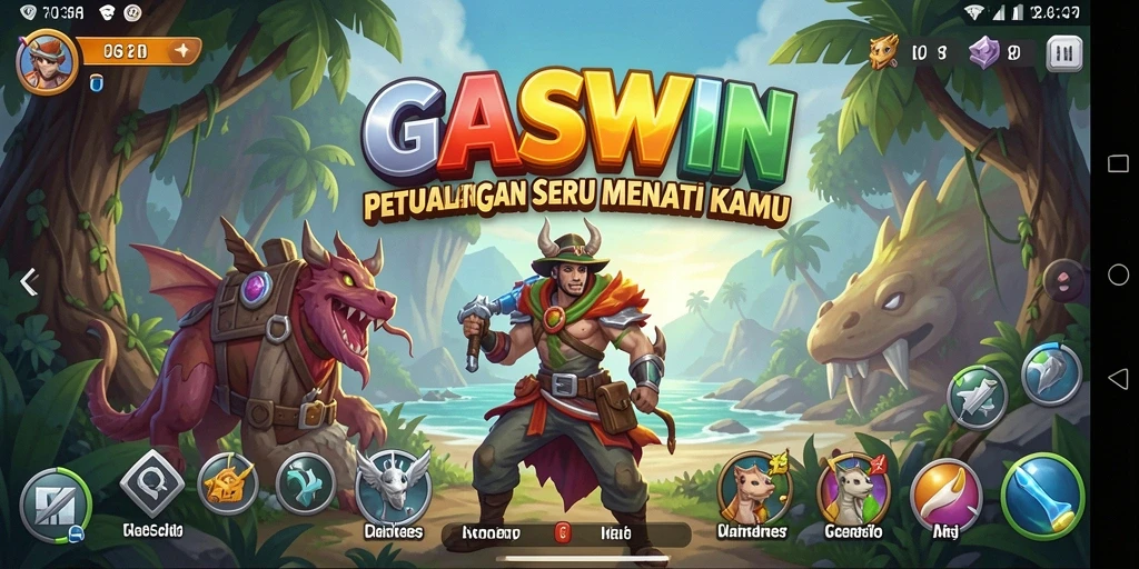 Tampilan gameplay GASWIN yang menegangkan dan penuh petualangan.