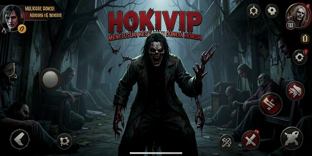 Tangkapan layar HOKIVIP yang menampilkan suasana gameplay yang menegangkan.