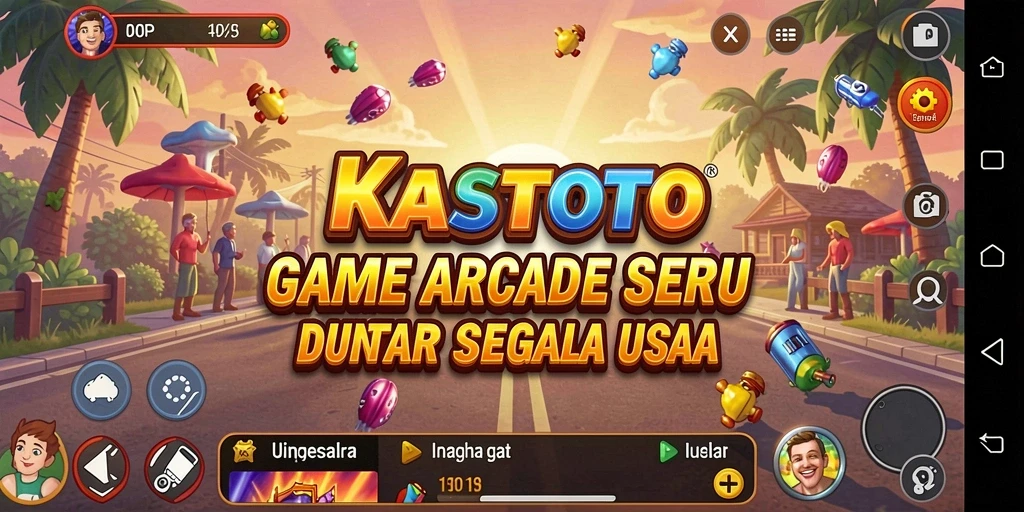 Tampilan gameplay KASTOTO yang penuh aksi dan keseruan.