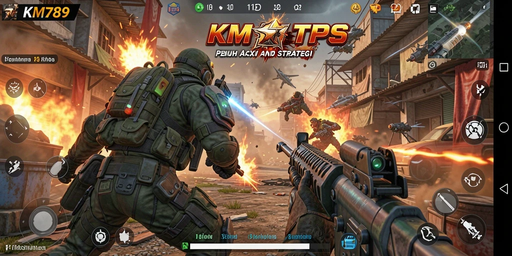 Tampilan aksi gameplay TPS yang mendebarkan di KM789.
