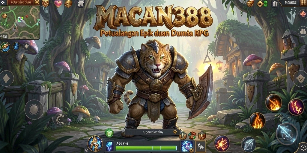 Tampilan gameplay <strong>MACAN388</strong> yang seru dan menantang di dunia RPG.