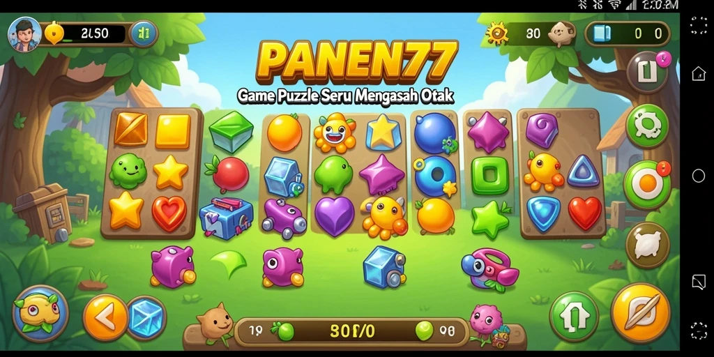 Screenshot dari gameplay seru PANEN77 yang menampilkan tantangan Puzzle.