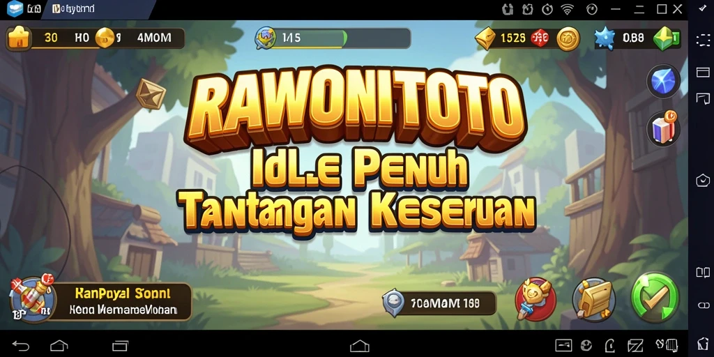 Tampilan gameplay <strong>RAWONTOTO</strong> yang seru dan interaktif dalam genre Idle.