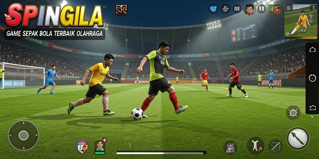 Tampilan utama gameplay SPINGILA yang menegangkan dan seru.