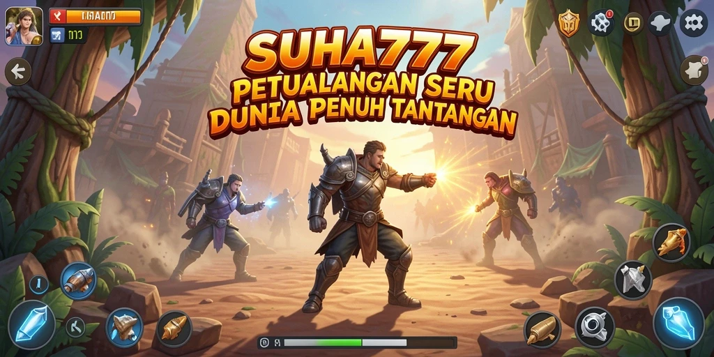 Tampilan gameplay <strong>Suhu777</strong> dengan petualangan yang mendebarkan.