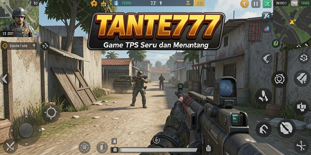 Tangkapan layar utama TANTE777 menunjukkan aksi tembak-menembak yang mendebarkan.