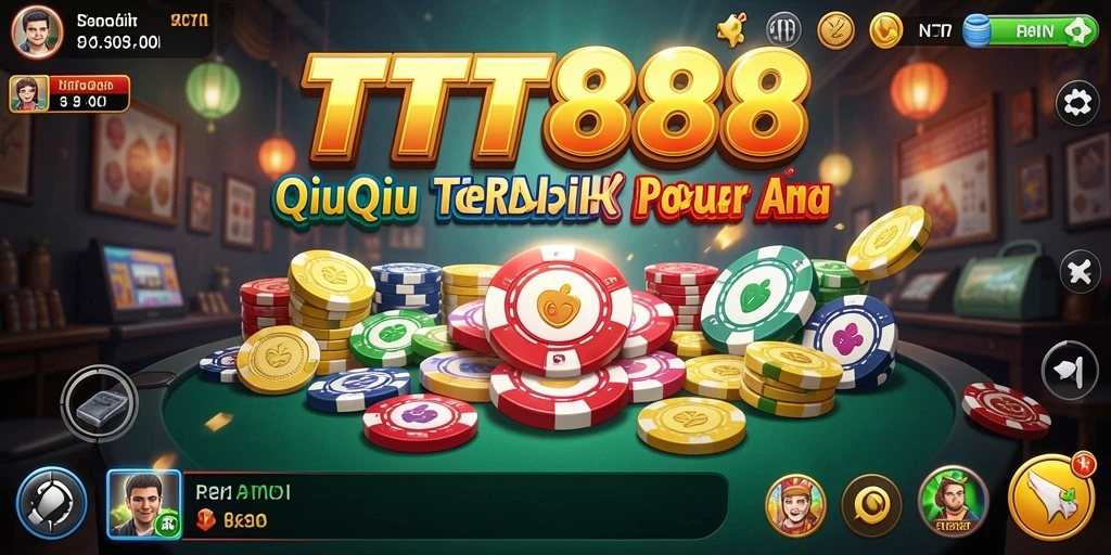 Tampilan gameplay seru QiuQiu di TTT888.